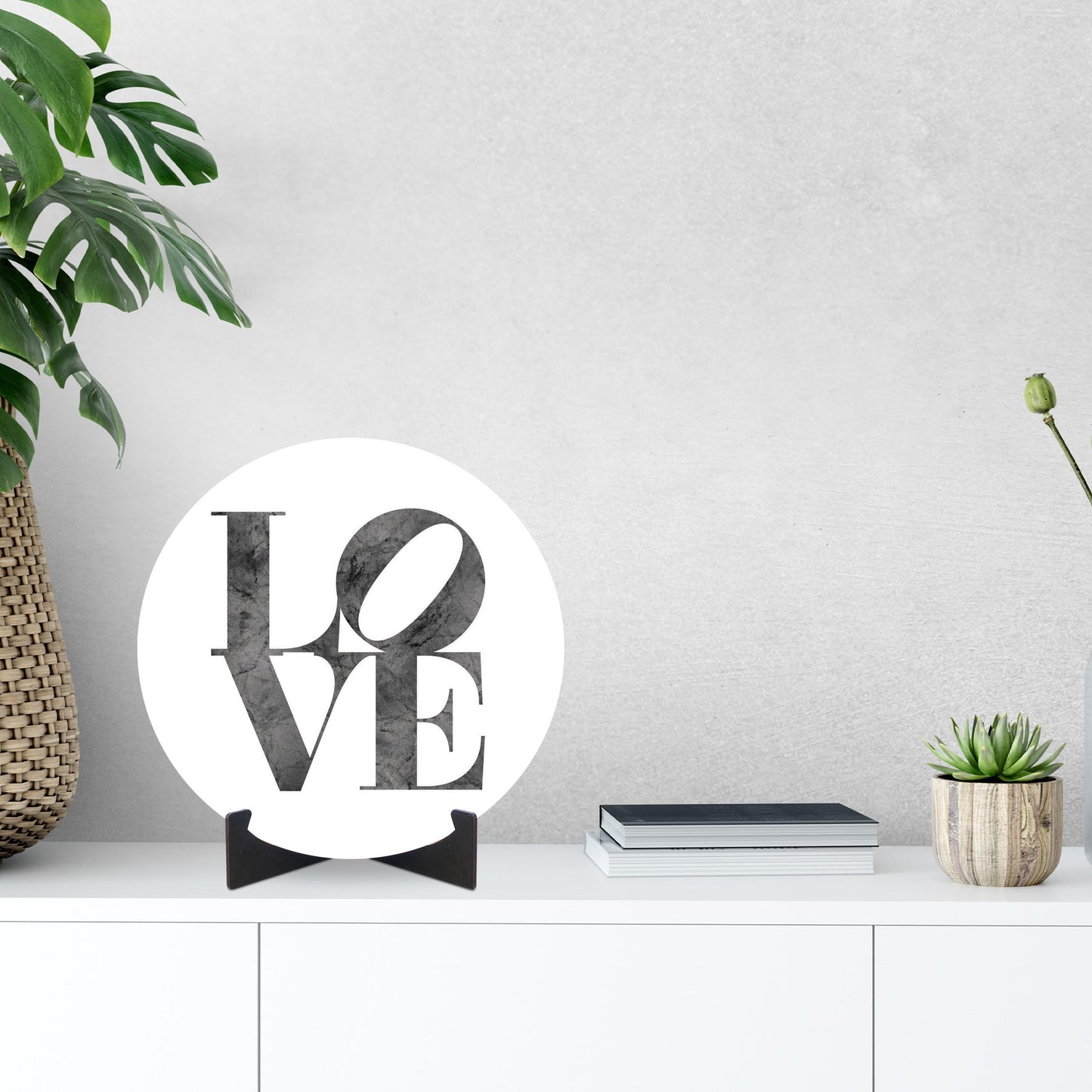 Minimalistic B&W Pennsylvania Love Light | Wood Sign | Eaches | Min 1