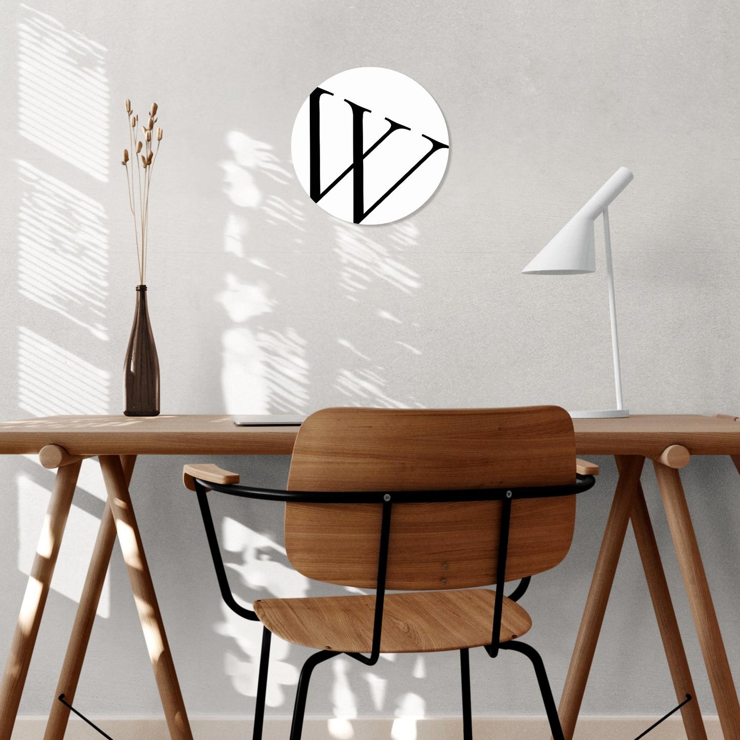 Minimalist Monogram W | Wood Sign | Eaches | Min 1