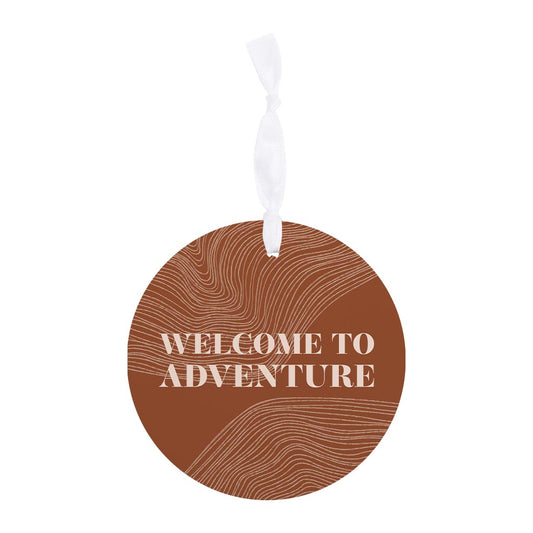 Modern Minimalist Pennsylvania Adventure Quip| Wood Ornament | Eaches | Min 6