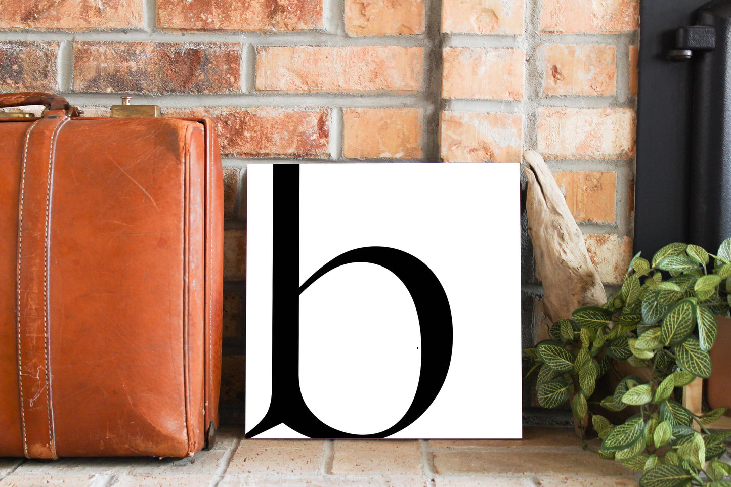 Minimal Monogram B | Wood Sign | Eaches | Min 2