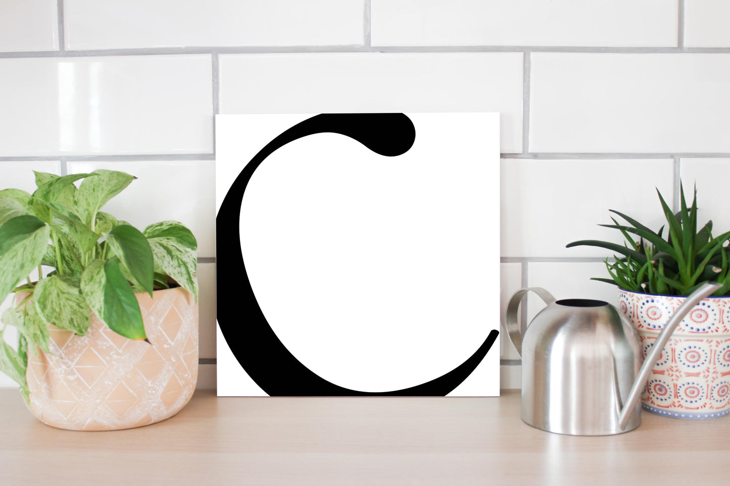 Minimal Monogram C | Wood Sign | Eaches | Min 2