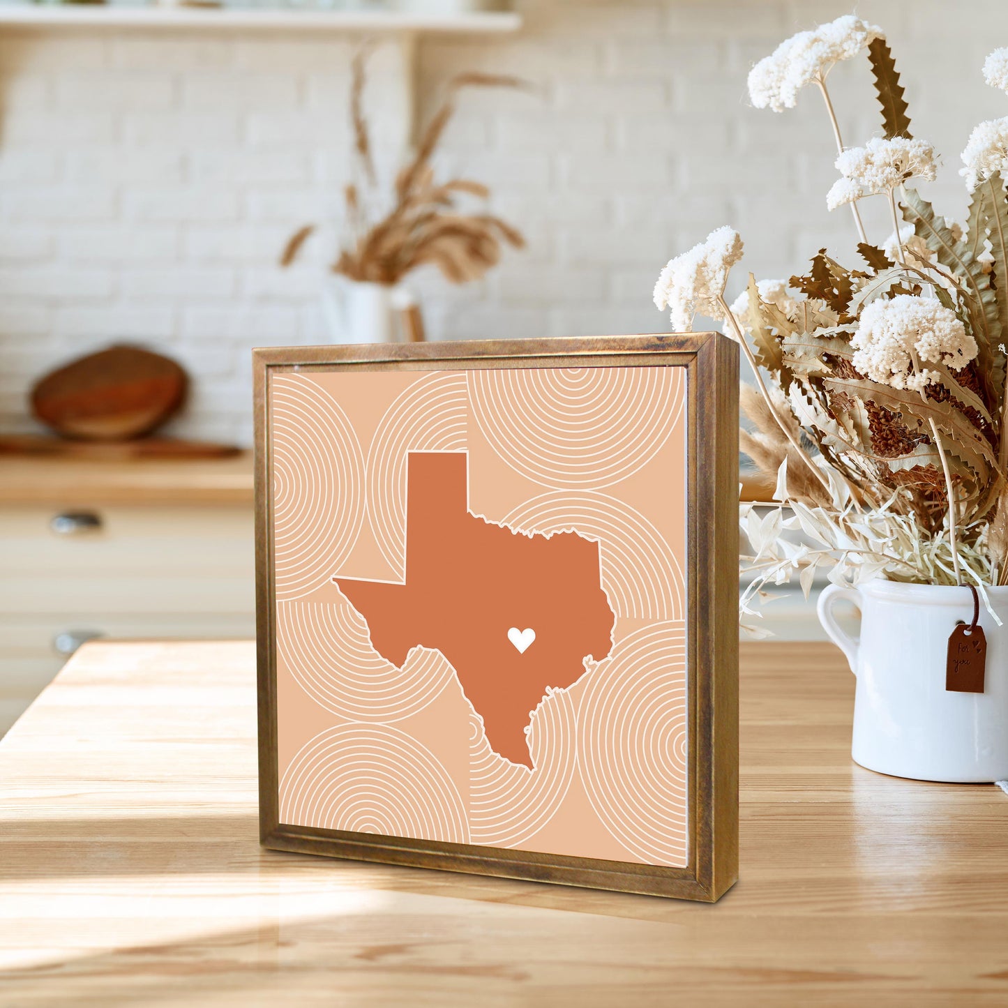 Modern Minimalist Texas Austin Heart | Wood Sign | Eaches | Min 1