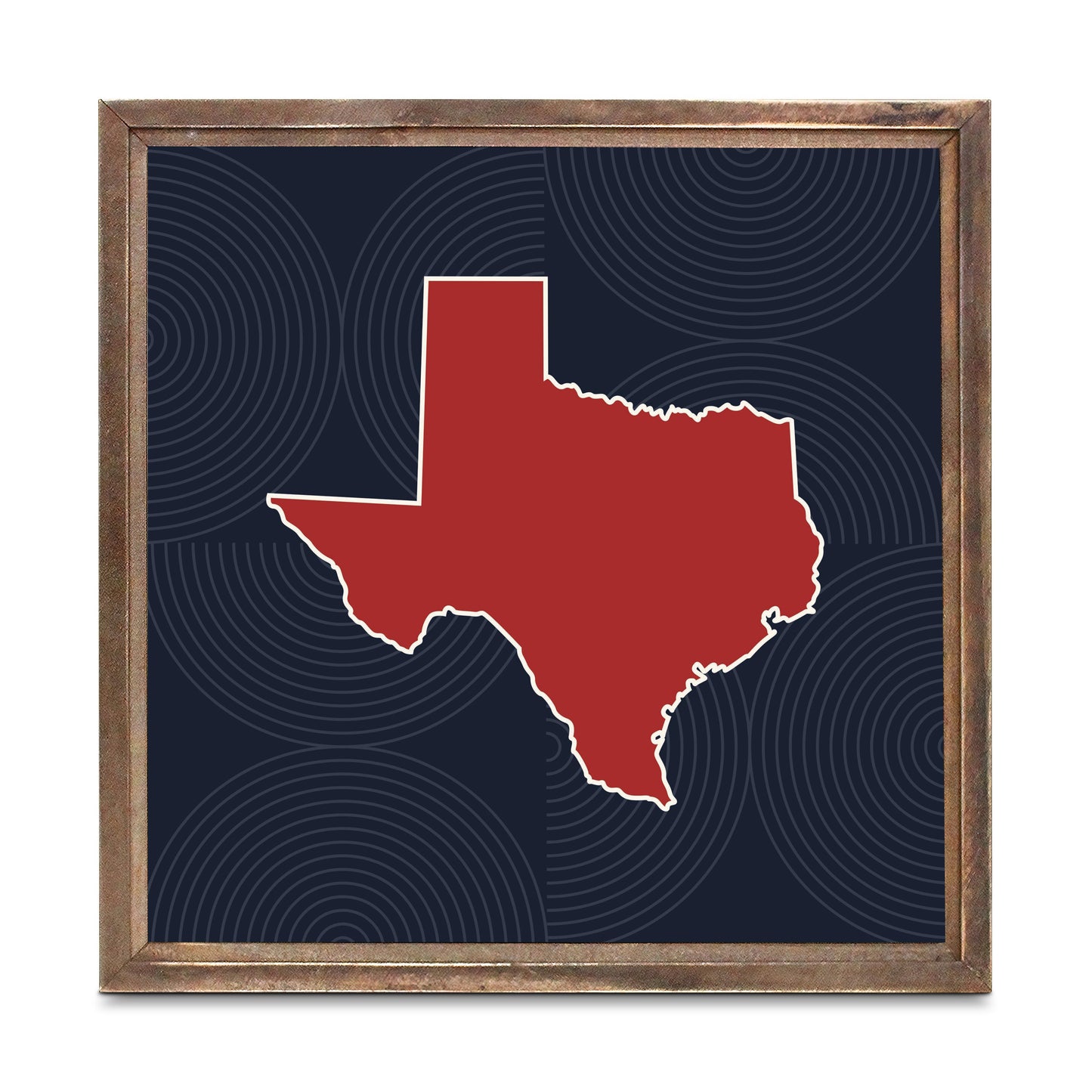 Modern Minimalist Texas Colors Shape | Wood Sign | Eaches | Min 1