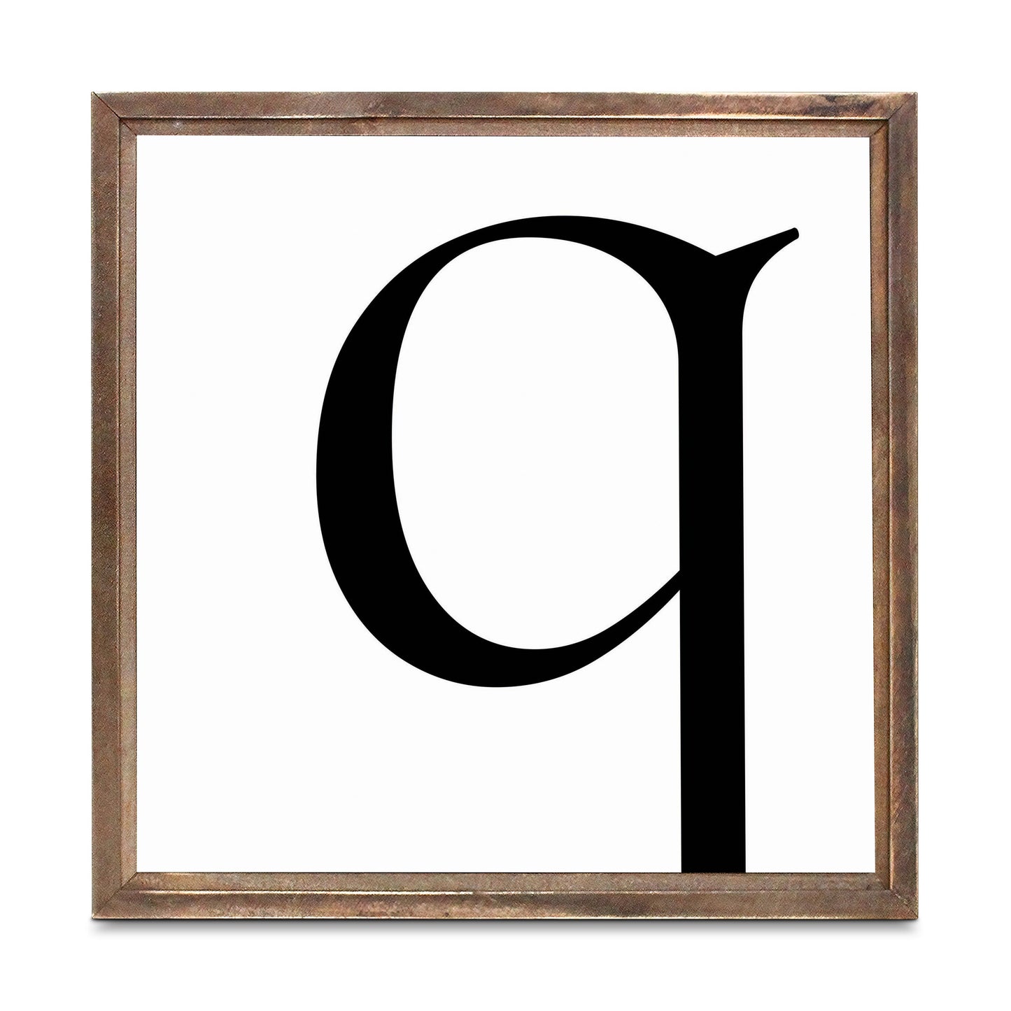 Minimalist Monogram Q | Wood Sign | Eaches | Min 1