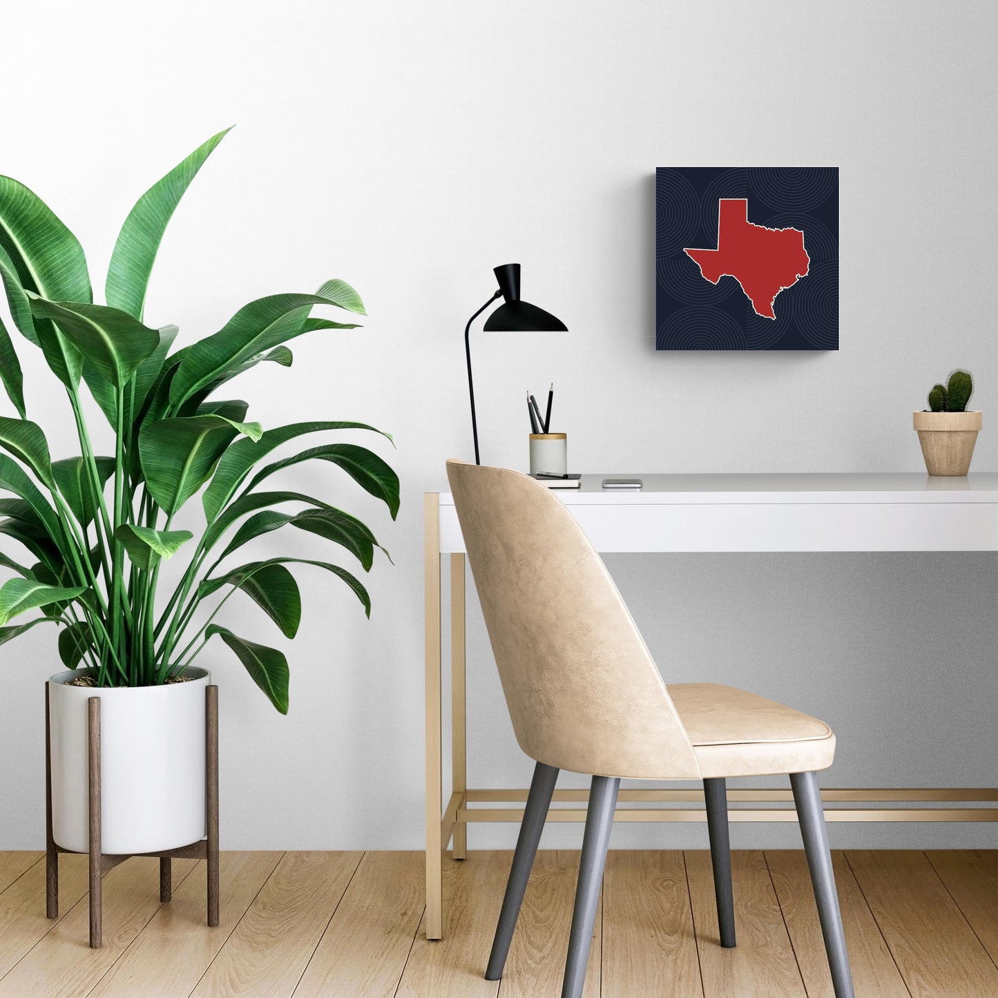 Modern Minimalist Texas Colors Shape | Wood Sign | Eaches | Min 2