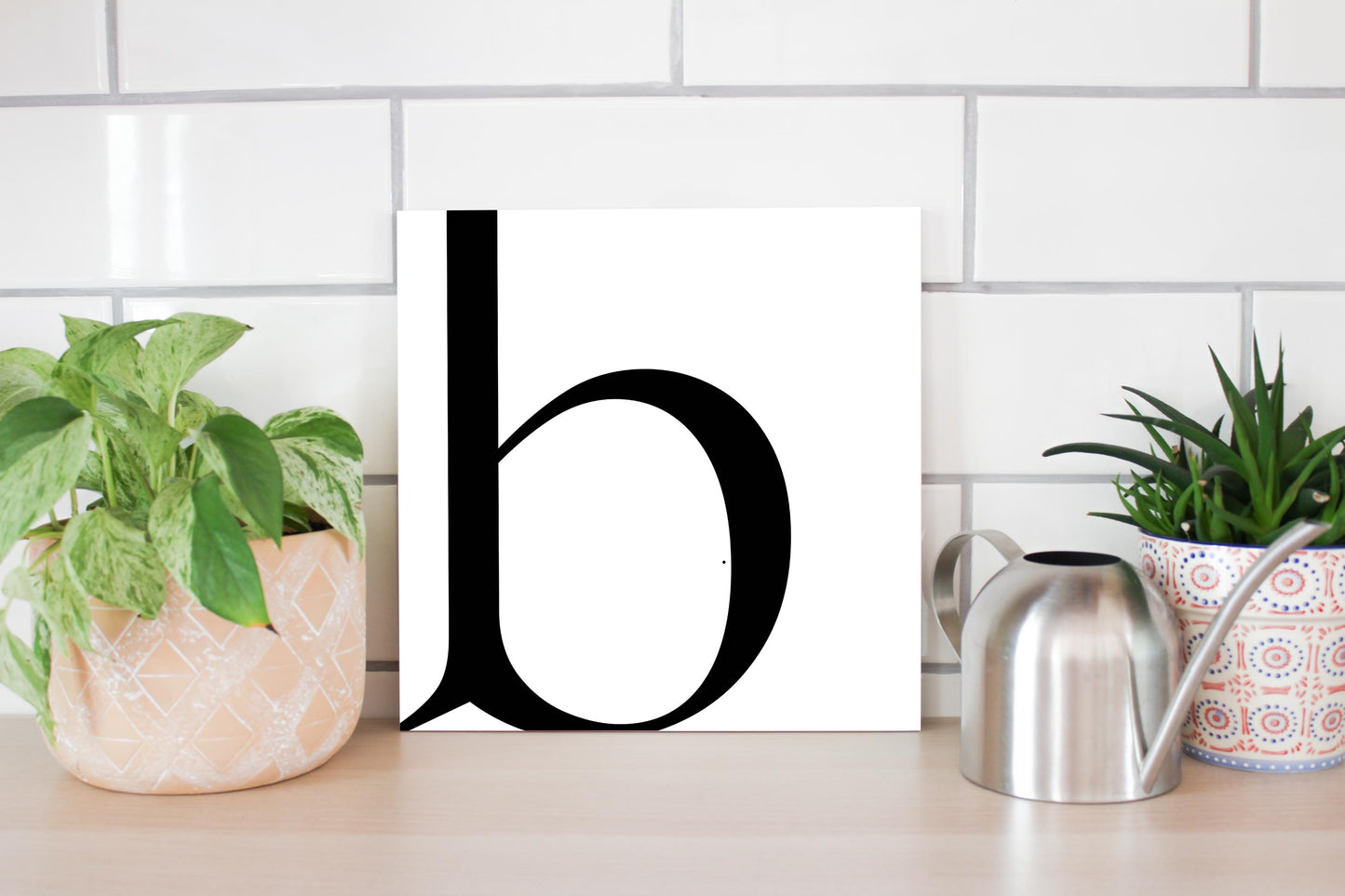 Minimal Monogram B | Wood Sign | Eaches | Min 2