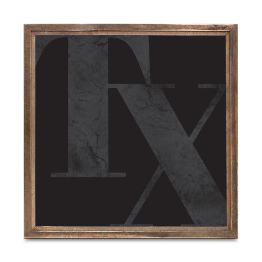 Modern Black Texas Initials | Wood Sign | Eaches | Min 1