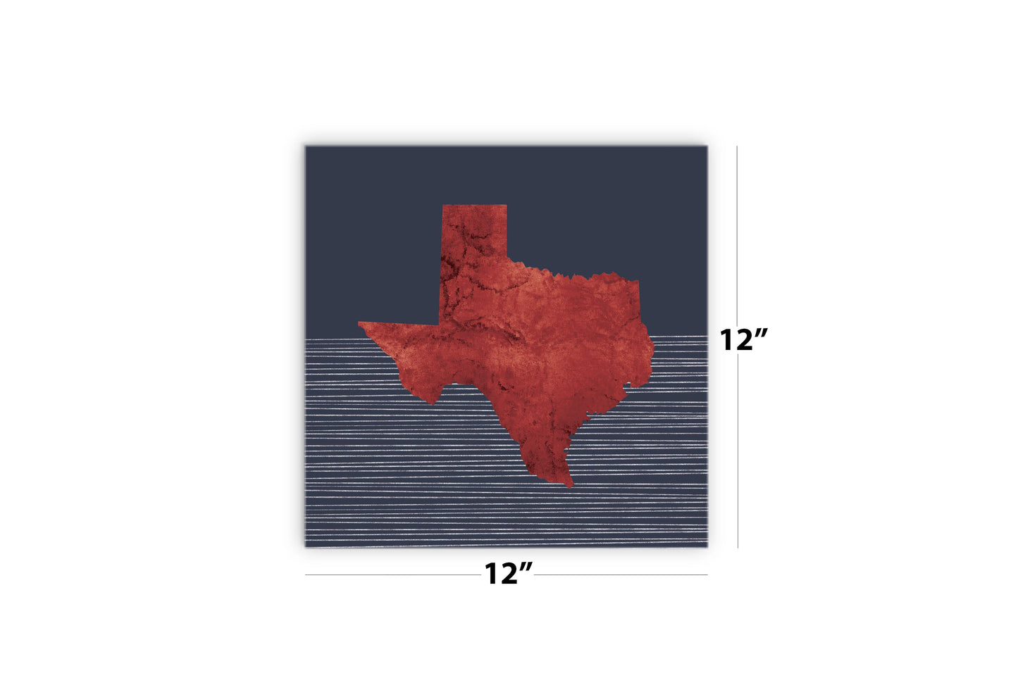 Modern Minimalist Texas Straight Line State Shape | Wood Sign | Eaches | Min 2