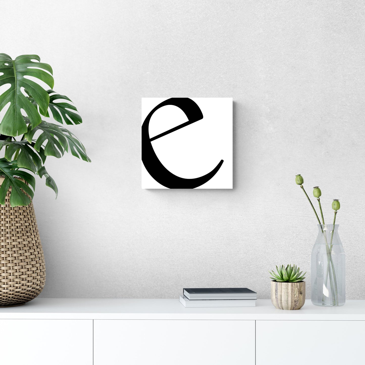 Minimal Monogram E | Wood Sign | Eaches | Min 2