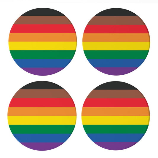 Philly Pride Flag Colors | Absorbent Coasters | Set of 4 | Min 2