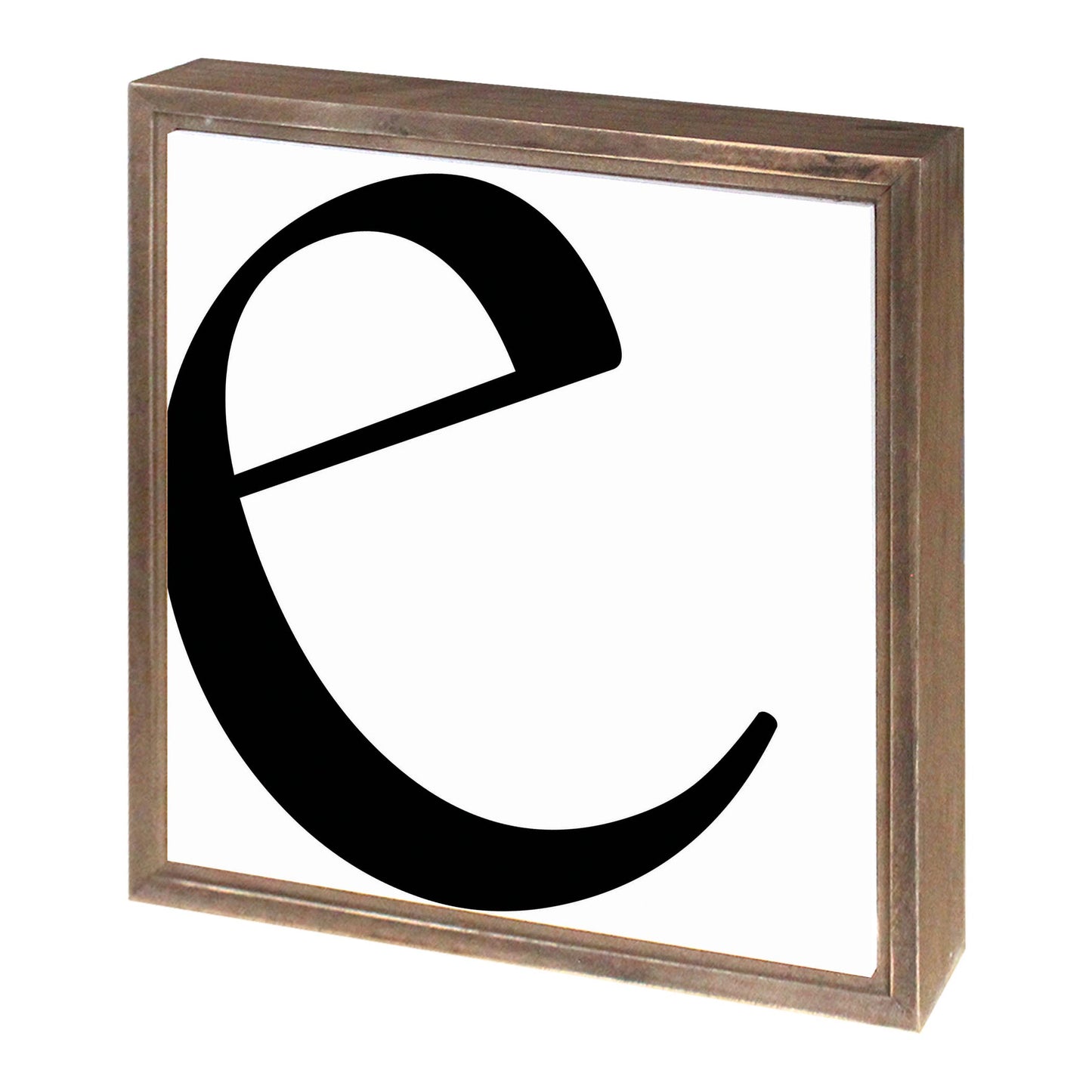 Minimalist Monogram E | Wood Sign | Eaches | Min 1