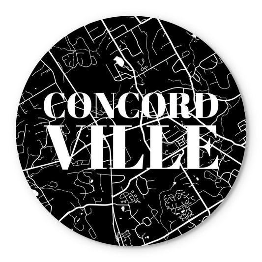 Minimalistic B&W Pennsylvania Concordville Map | Wood Sign | Eaches | Min 1