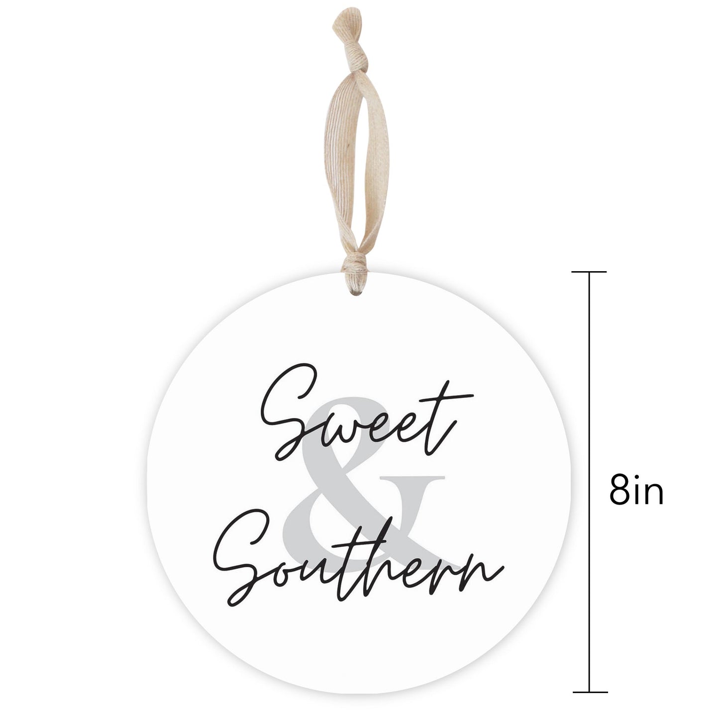 Minimalistic B&W Texas Sweet Southern | Wood Ornament | Eaches | Min 1