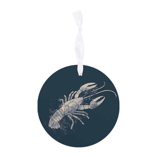 Modern Minimalist Louisiana Crawfish Water Color| Wood Ornament | Eaches | Min 6