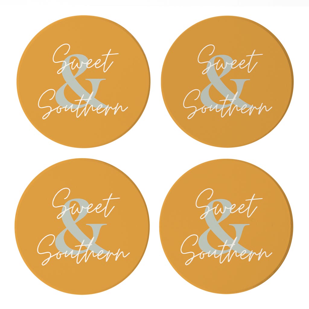 Modern Minimalist Oklahoma Sweet Southern | Absorbent Coasters | Set of 4 | Min 2