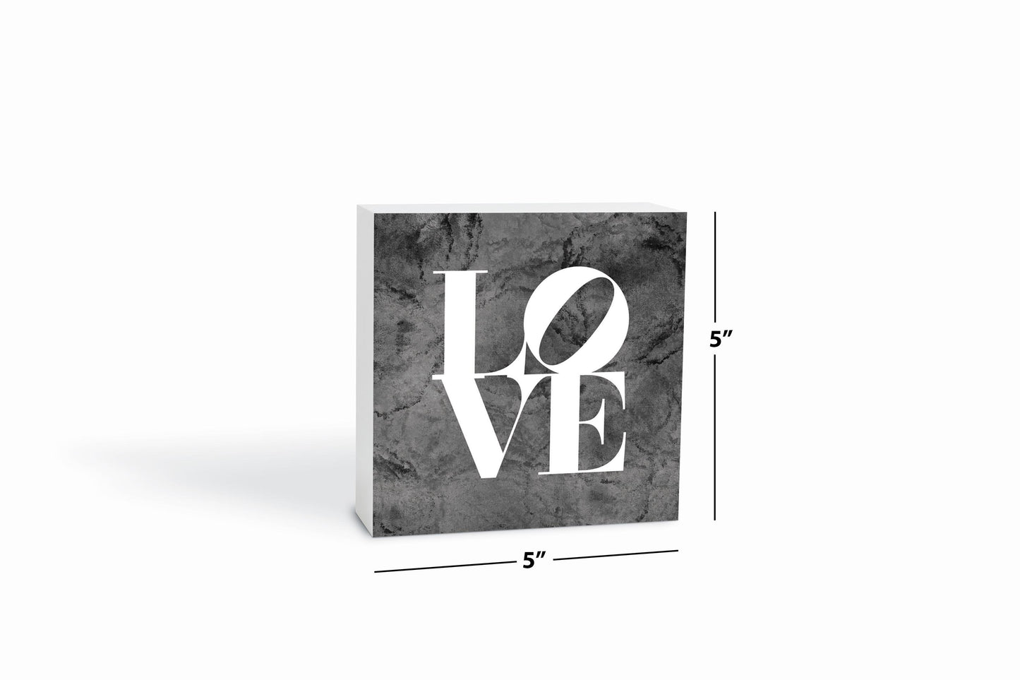 Minimalistic B&W Pennsylvania Love Dark | Wood Block | Eaches | Min 4