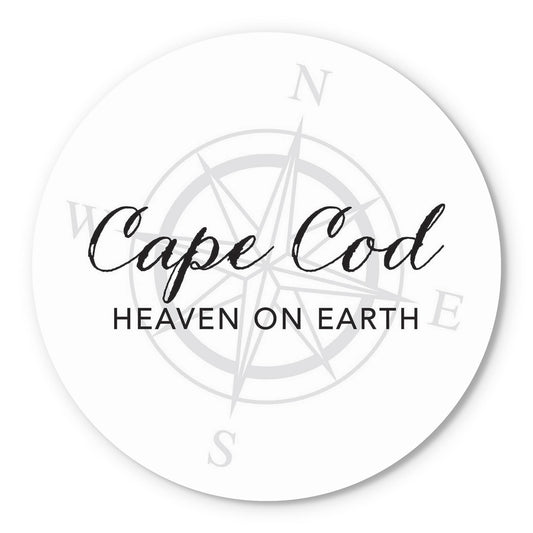 Minimalistic B&W Cape Cod Heaven On Earth | Wood Sign | Eaches | Min 1