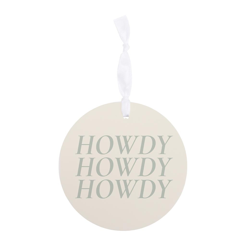 Modern Minimalist Oklahoma Howdy | Wood Ornament | Eaches | Min 6