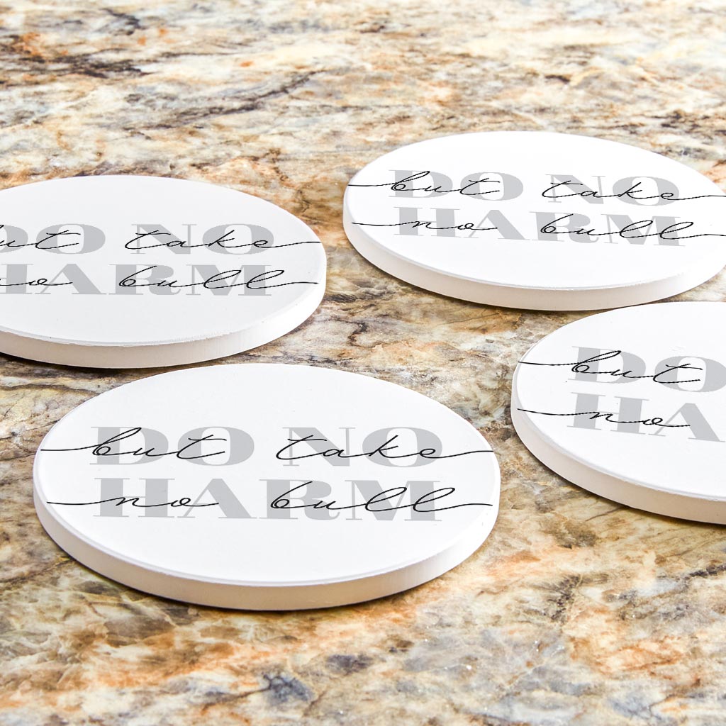 Modern Do No Harm Take No Bull Texas | Absorbent Coasters | Set of 4 | Min 2