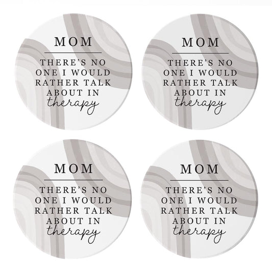 Modern Minimalist Mothers Day Therapy| Absorbent Coasters | Set of 4 | Min 2