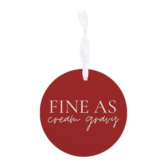 Modern Minimalist Texas Fine As Gravy | Wood Ornament | Eaches | Min 6