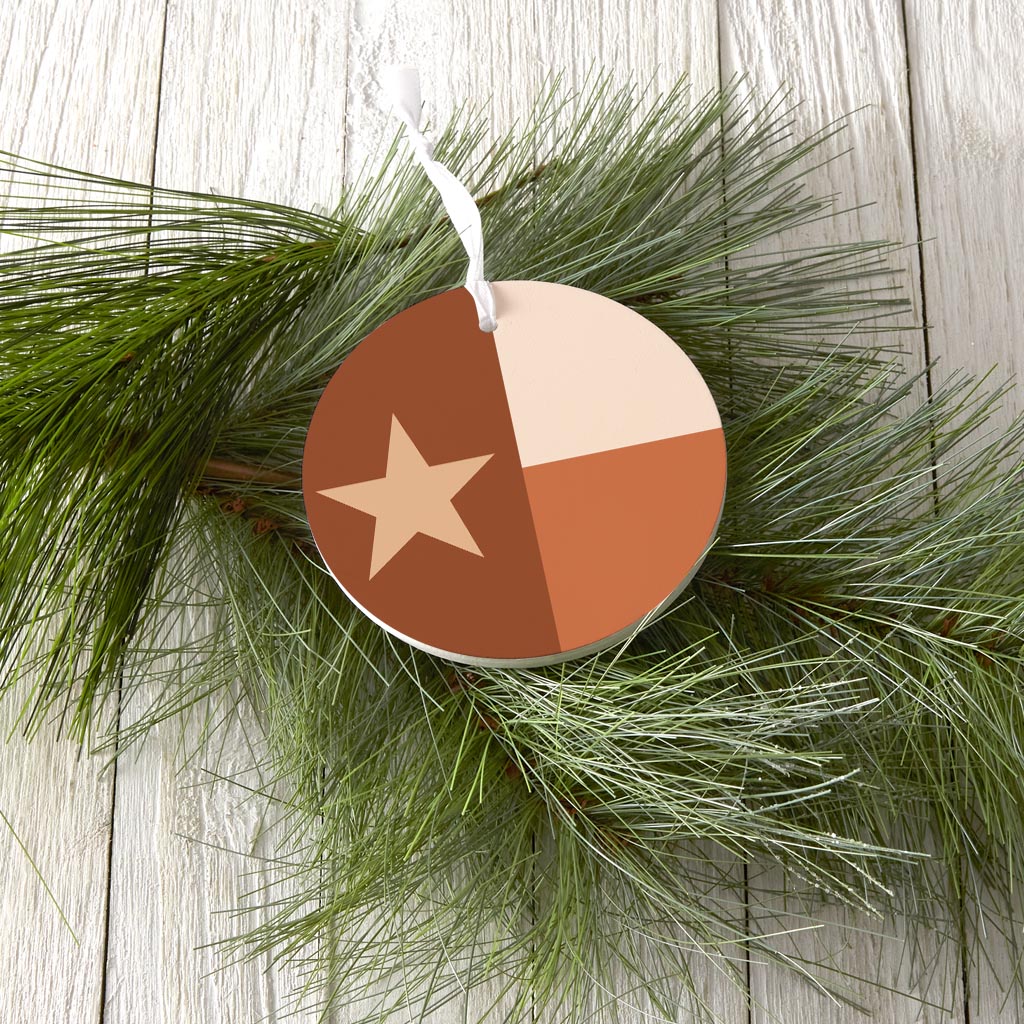 Modern Minimalist Texas State Flag| Wood Ornament | Eaches | Min 6