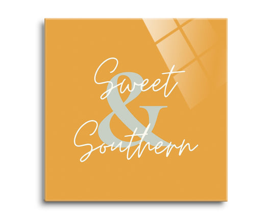 Modern Minimalist Oklahoma Sweet Southern | Hi-Def Glass Art | Eaches | Min 2