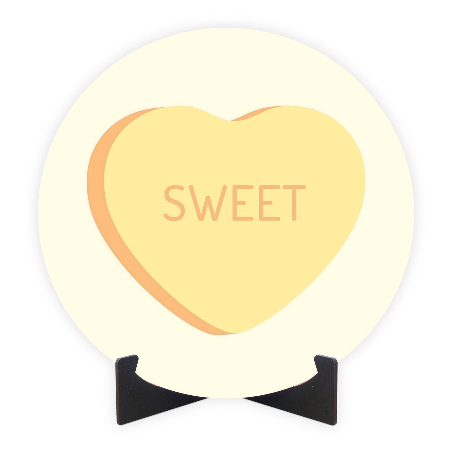 Message Hearts Sweet | Wood Sign | Eaches | Min 1