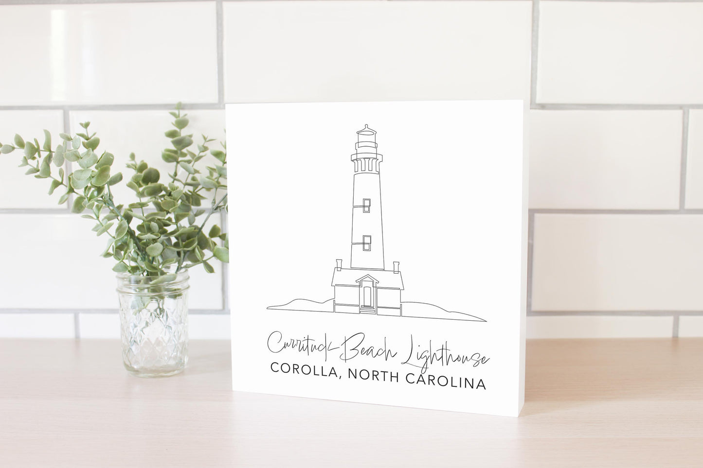 Currituck Beach Lighthouse | Wood Block | Eaches | Min 2