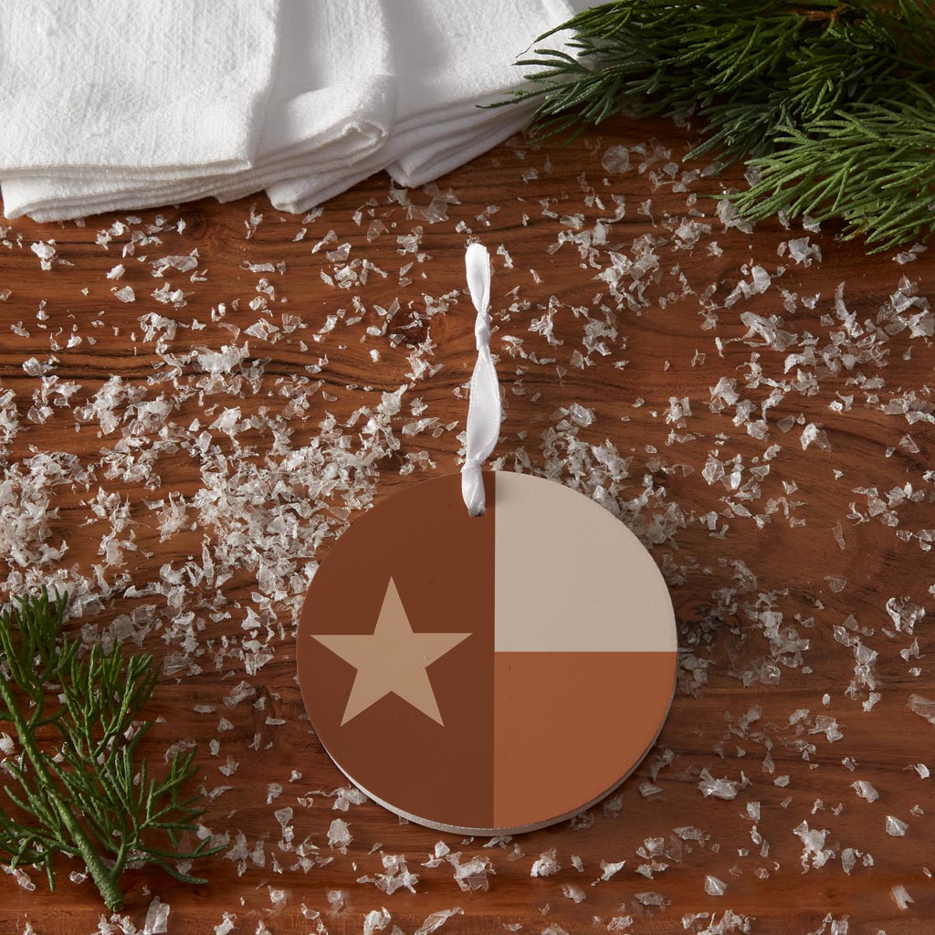 Modern Minimalist Texas State Flag| Wood Ornament | Eaches | Min 6