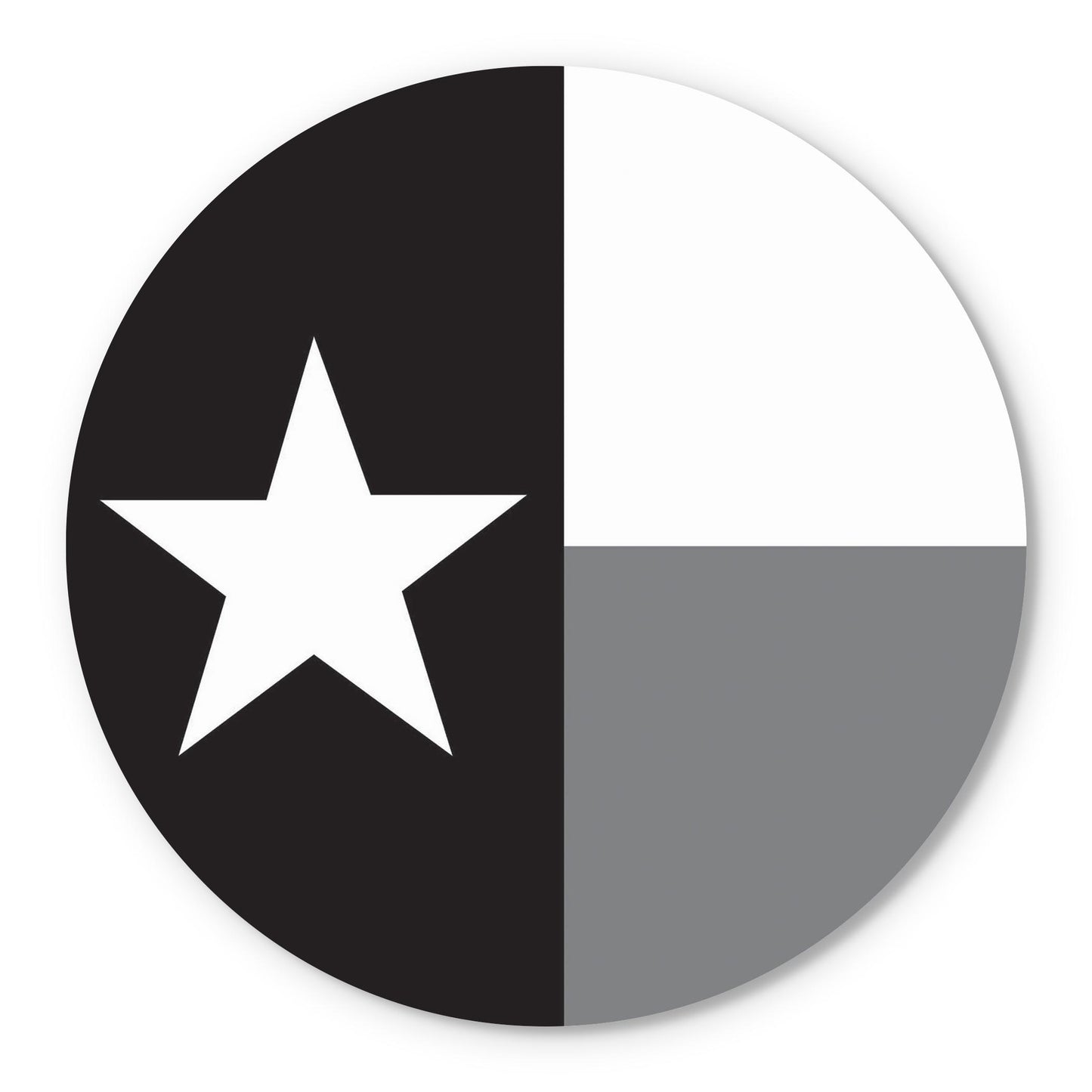 Minimalistic B&W Texas State Flag | Wood Sign | Eaches | Min 1