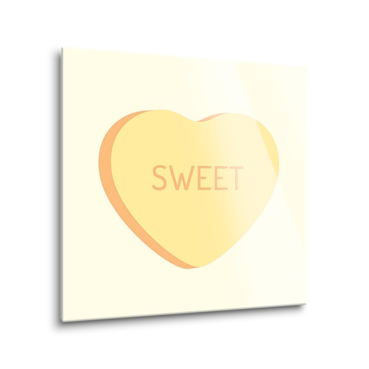 Message Hearts Sweet| Hi-Def Glass Art | Eaches | Min 2