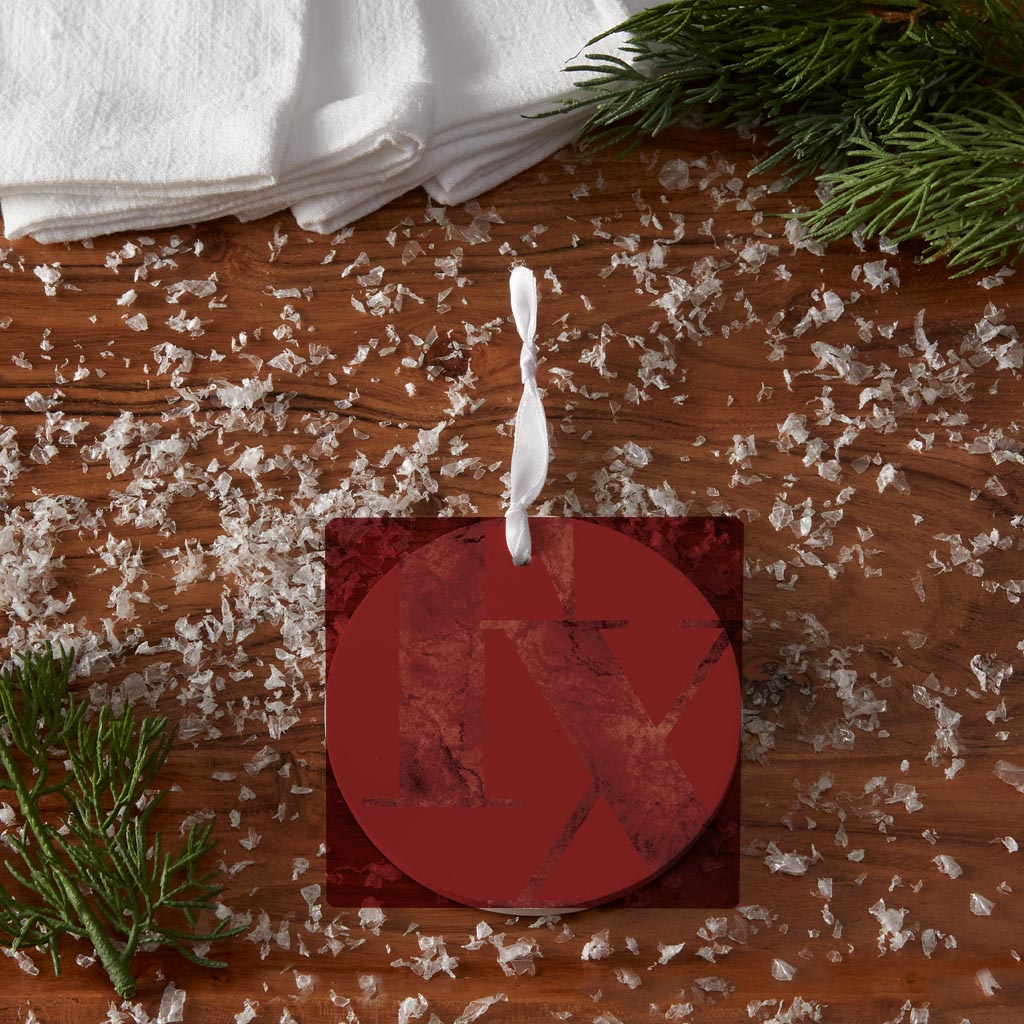 Modern Minimalist Texas Red Tx | Wood Ornament | Eaches | Min 6