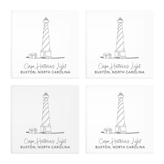 Cape Hatteras Light | Absorbent Coasters | Set of 4 | Min 2