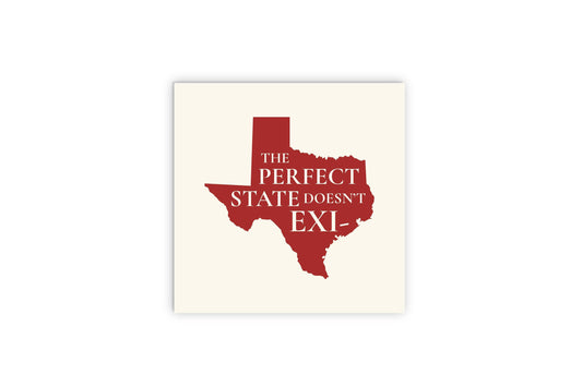 Modern Minimalist Texas Colors Perfect State | Wood Sign | Eaches | Min 2