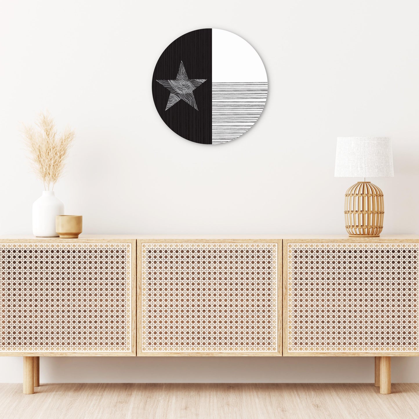 Modern Texas State Flag Abstract Lines | Wood Sign | Eaches | Min 1