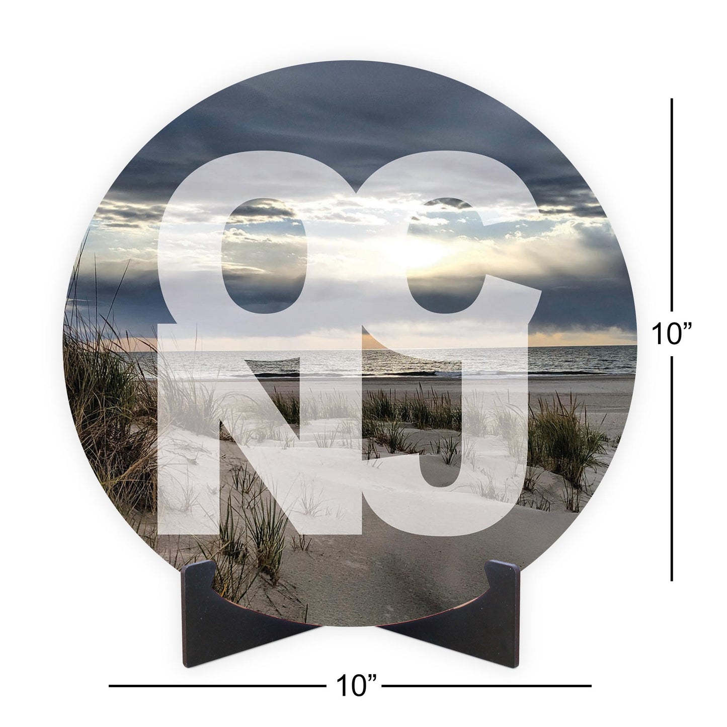 OCNJ Photo With Text | Wood Sign | Eaches | Min 1