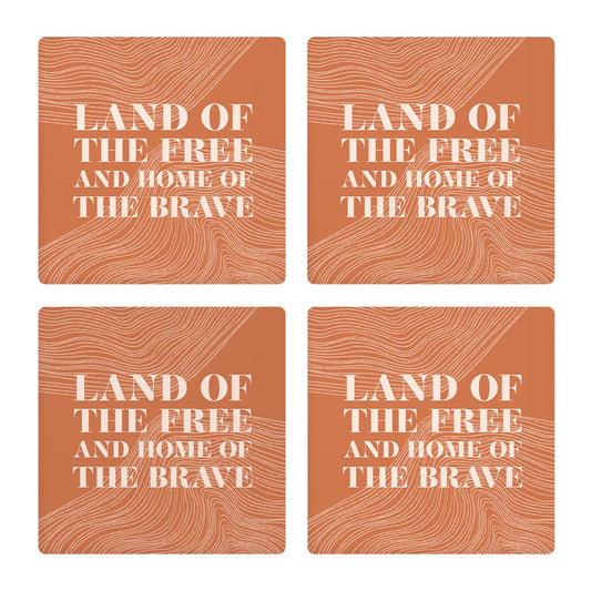 Modern Minimalist New York Free Brave | Absorbent Coasters | Set of 4 | Min 2