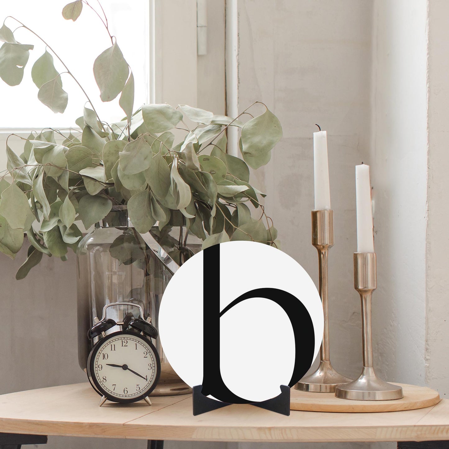 Minimalist Monogram B | Wood Sign | Eaches | Min 1