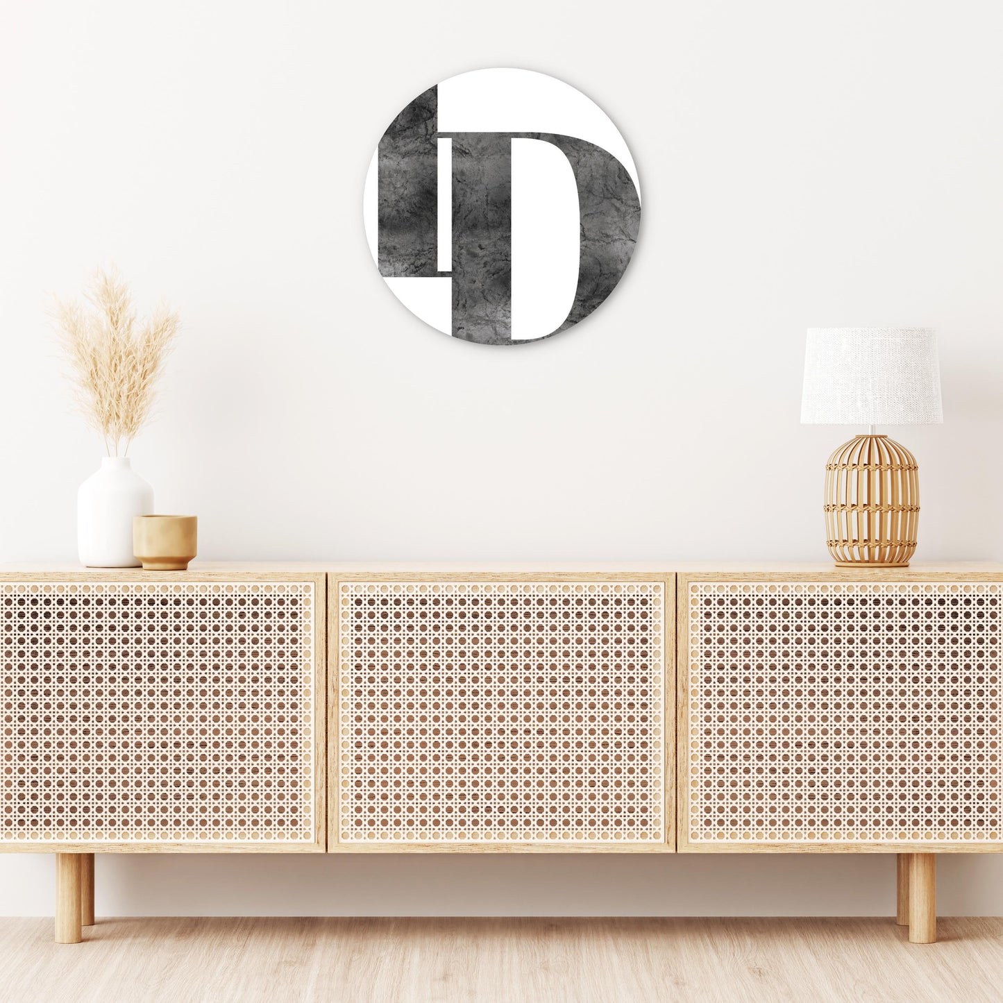 Minimalist B&W Idaho White Initials| Wood Sign | Eaches | Min 1