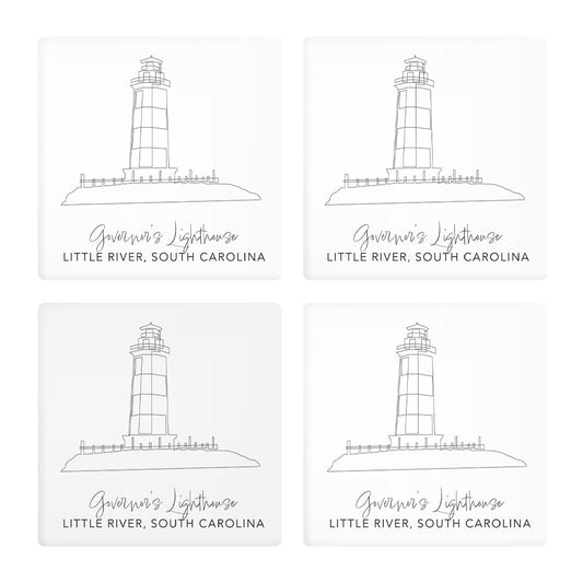 Governors Lighthouse | Absorbent Coasters | Set of 4 | Min 2