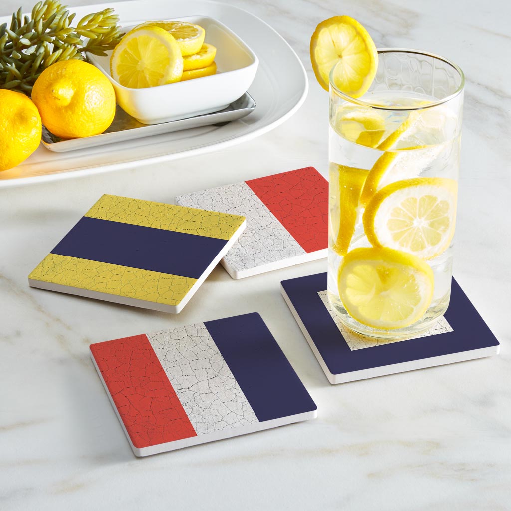 Nautical Flags | Absorbent Coasters | Set of 4 | Min 2