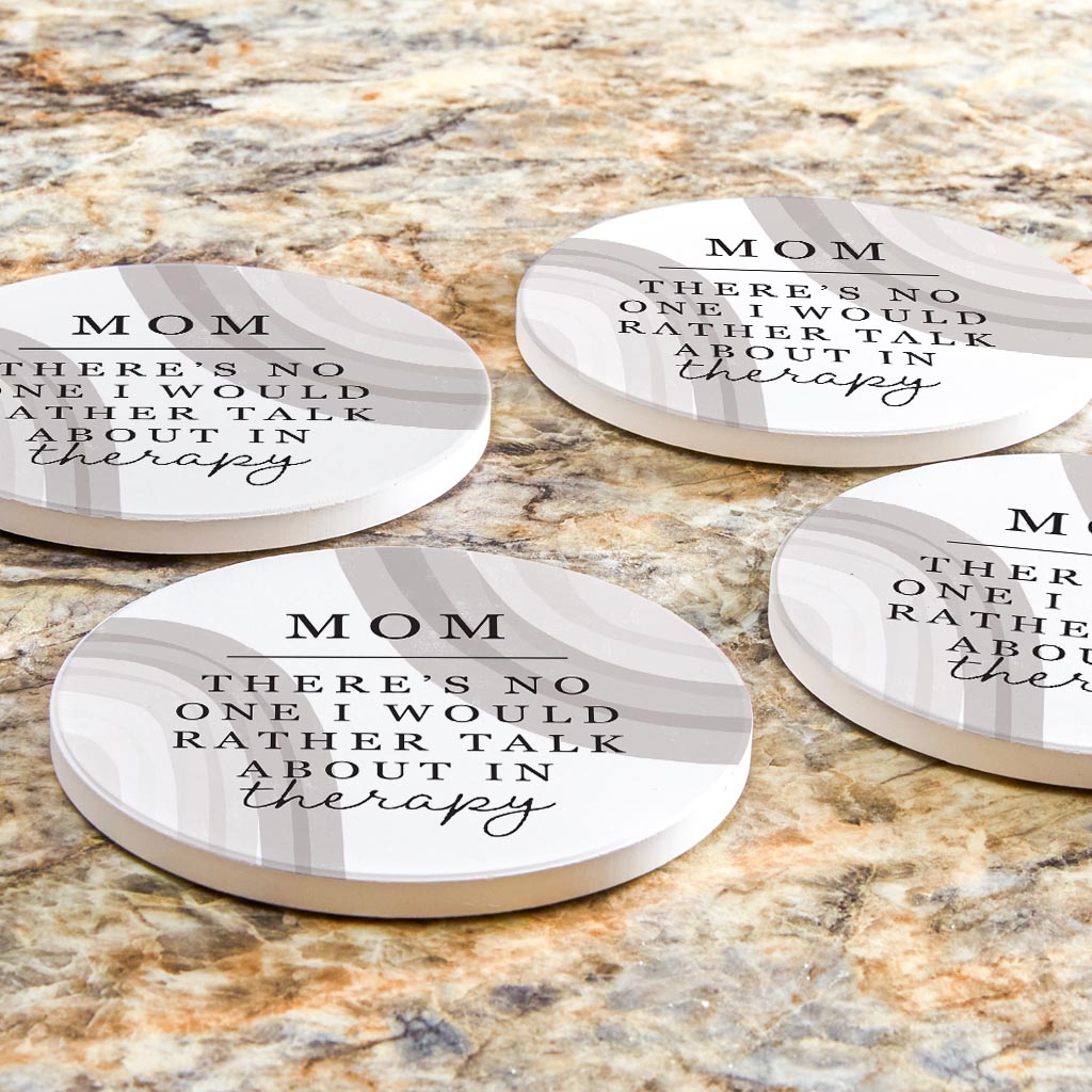 Modern Minimalist Mothers Day Therapy| Absorbent Coasters | Set of 4 | Min 2