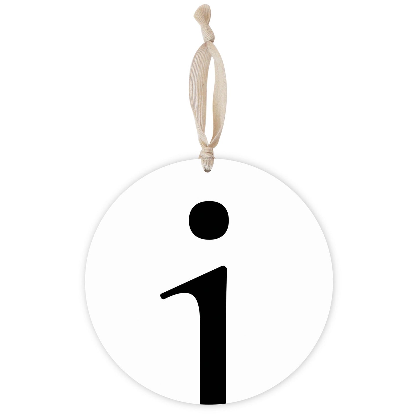 Minimalist Monogram I | Wood Ornament | Eaches | Min 1