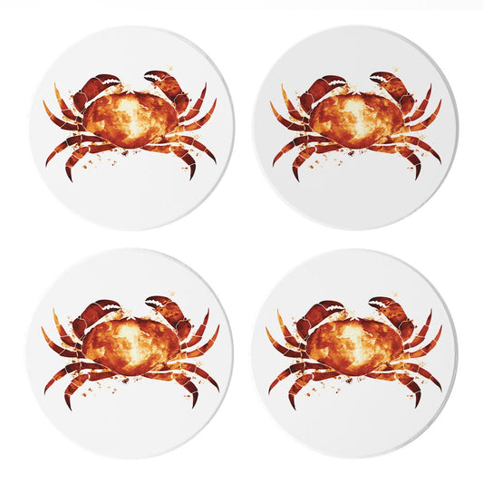 East Coast Water Color Crab| Absorbent Coasters | Set of 4 | Min 2