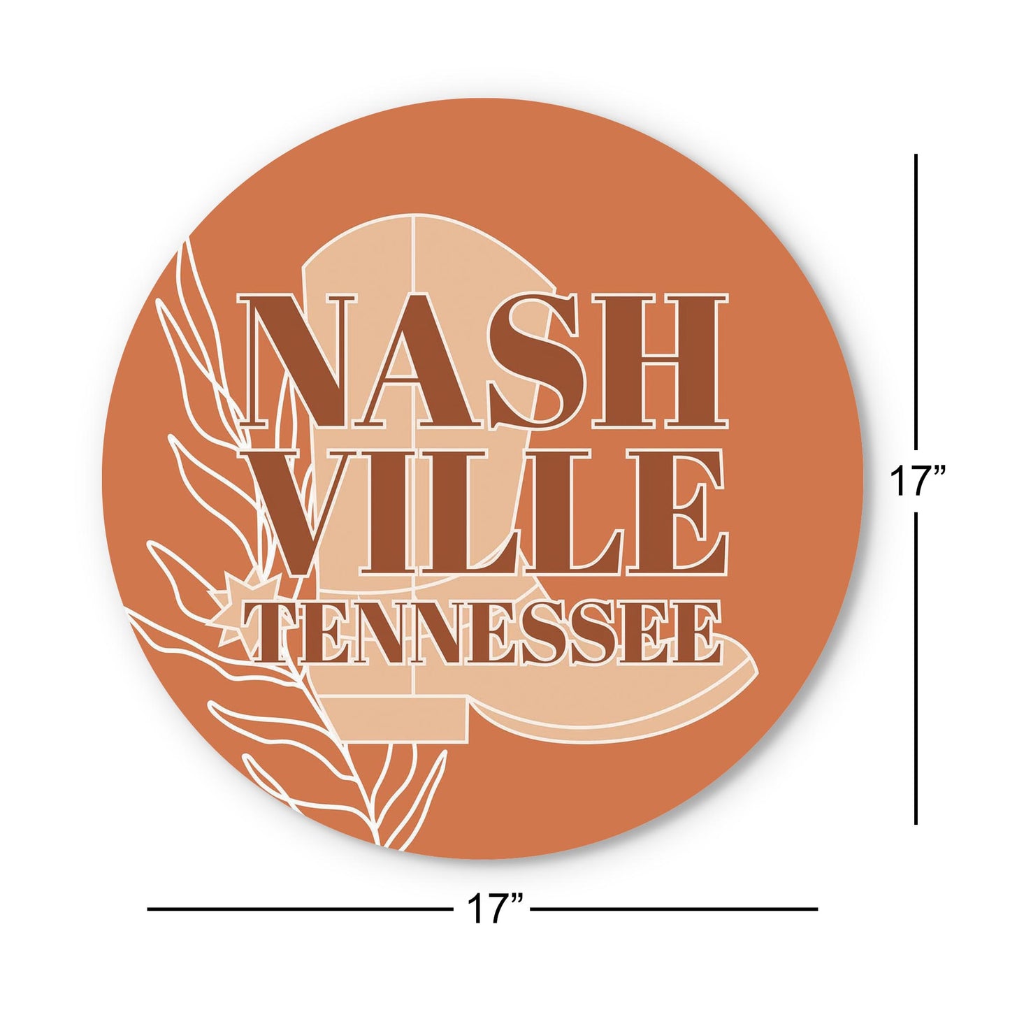 Modern Minimalist Tennessee Nashville Boot | Wood Sign | Eaches | Min 1