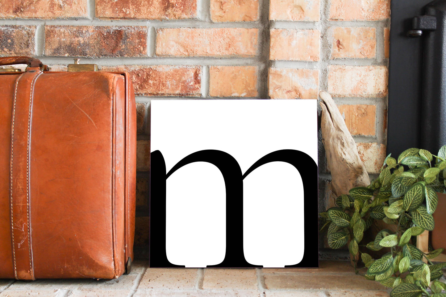 Minimal Monogram M | Wood Sign | Eaches | Min 2