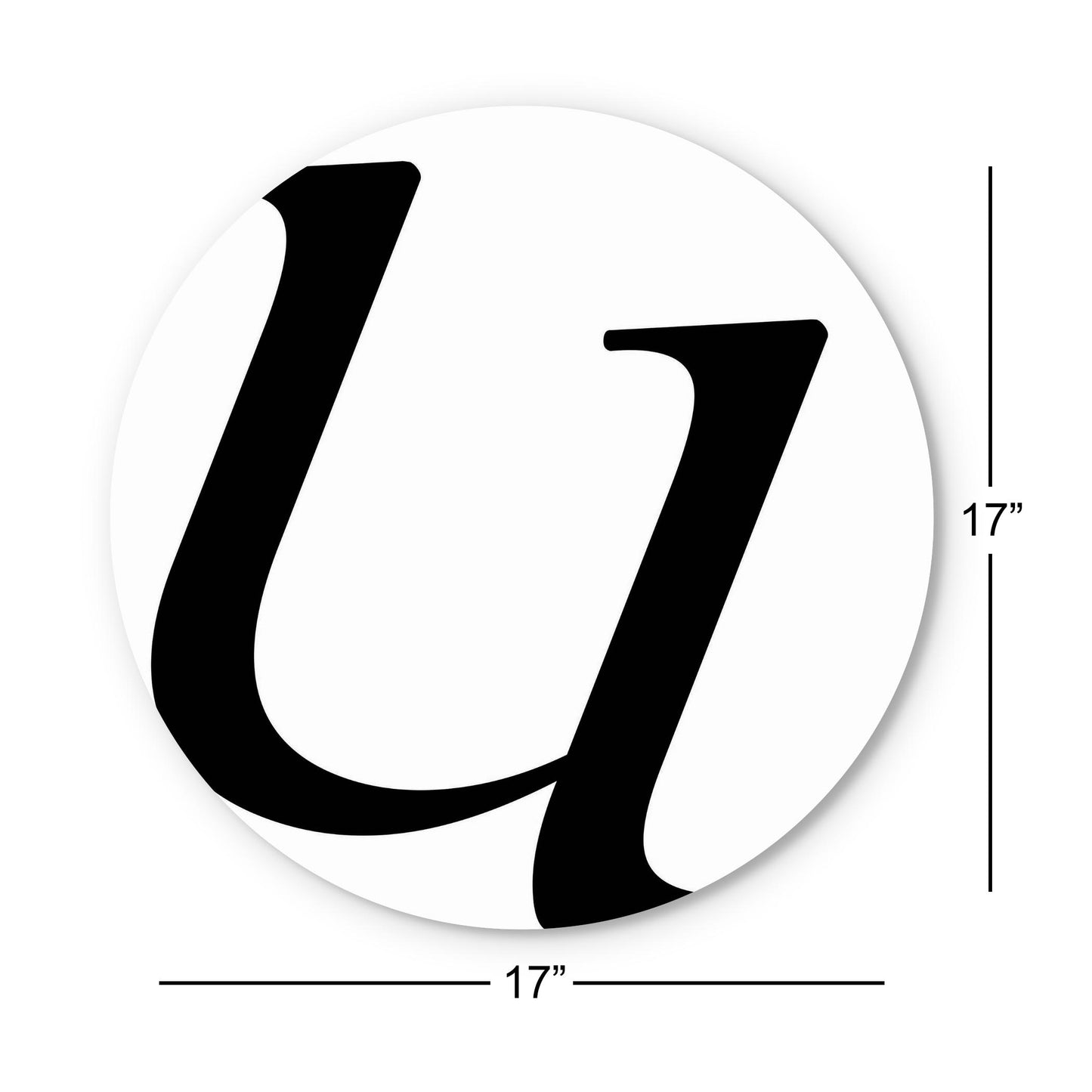 Minimalist Monogram U | Wood Sign | Eaches | Min 1