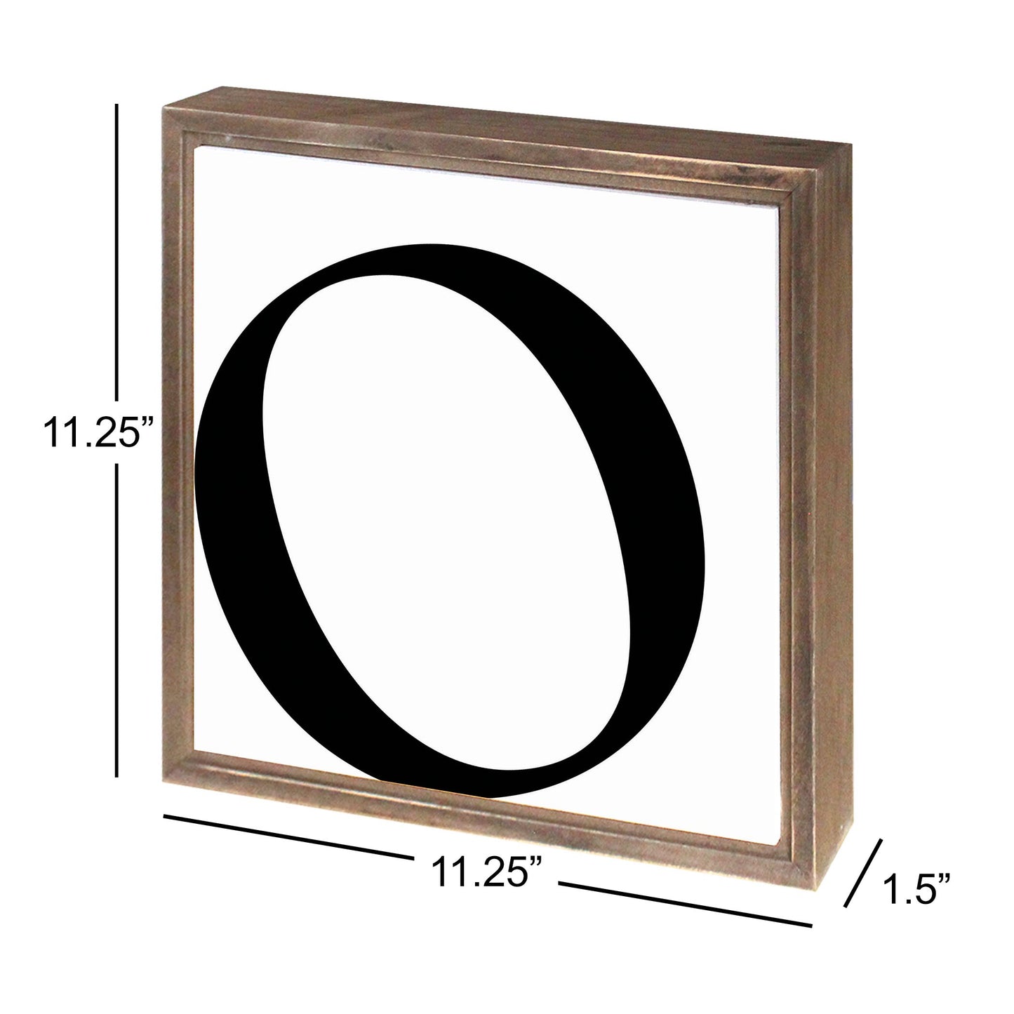 Minimalist Monogram O | Wood Sign | Eaches | Min 1