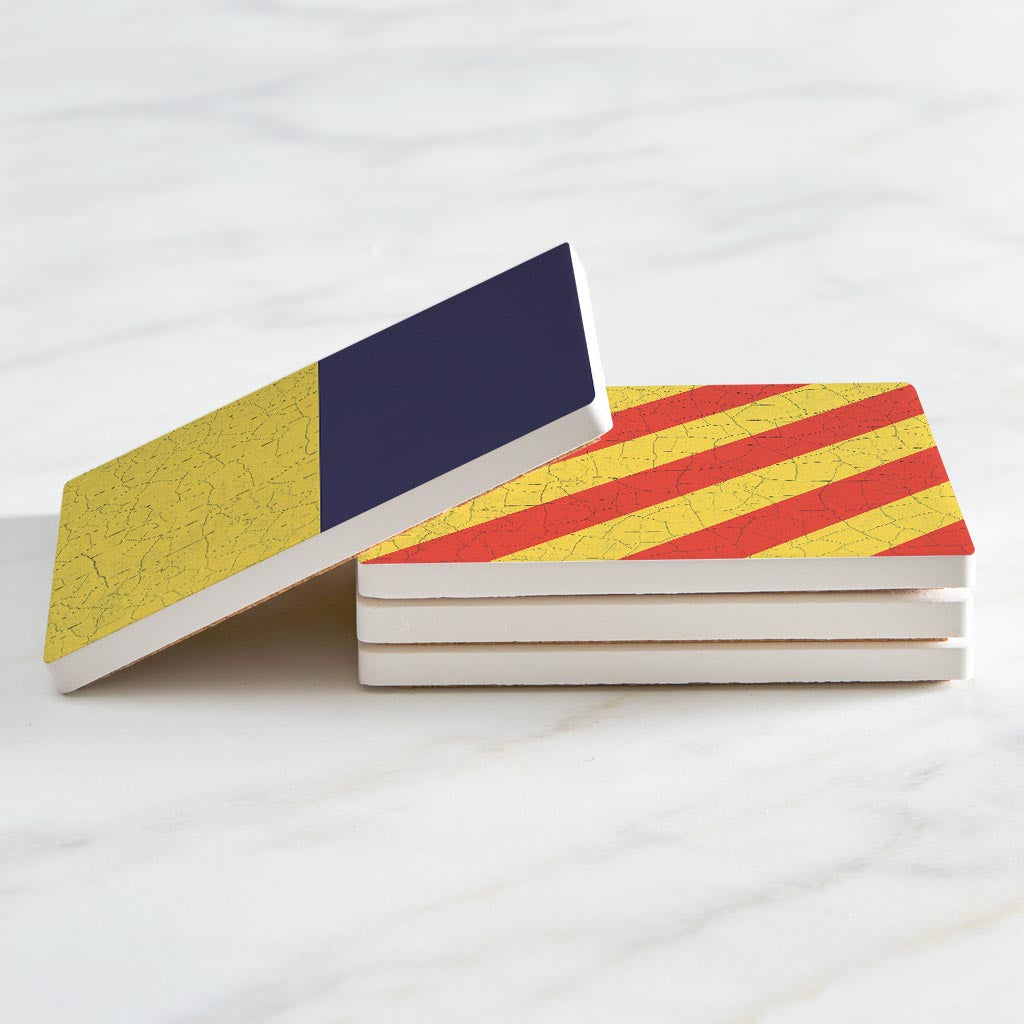 Nautical Flags | Absorbent Coasters | Set of 4 | Min 2